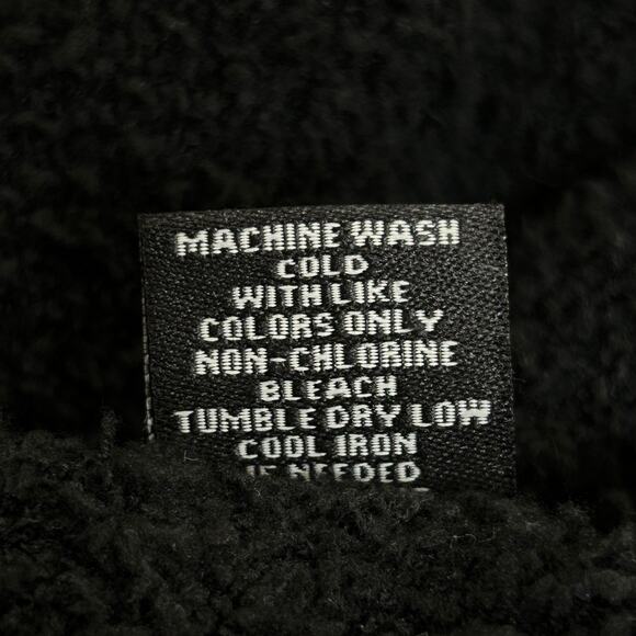 Ohio State Fuzzy Fleece Sweatshirt XL Black Red Script Cozy Game Day - Picture 5 of 6